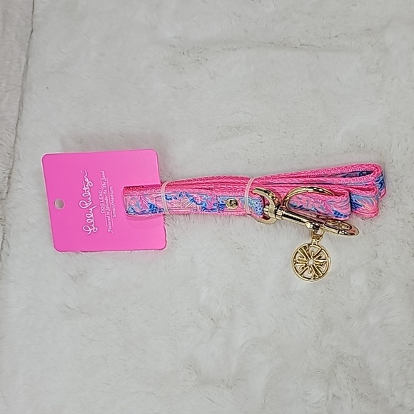Lilly Pulitzer Dog Lead Splendor in the Sand Small/Medium - Picture 1 of 5
